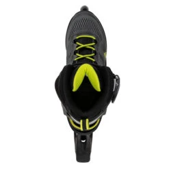 Rollerblade Macroblade 80 Inline Skates - Black/Lime -Blade Skate Shop 071006001a1 macroblade 80 photo top view