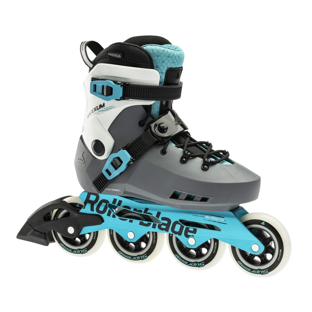 Rollerblade Maxxum XT Womens Inline Skates - Anthracite/Aqua 3 Rollerblade Maxxum XT Womens Inline Skates - Anthracite/Aqua