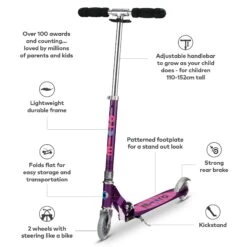 Micro Sprite Scooter - Purple Stripe -Blade Skate Shop GpOFvBn