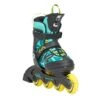 K2 Marlee Pro Adjustable Size Skates - Green/Yellow -Blade Skate Shop K2MarleeProAdjustableSizeSkatesGreenYellow