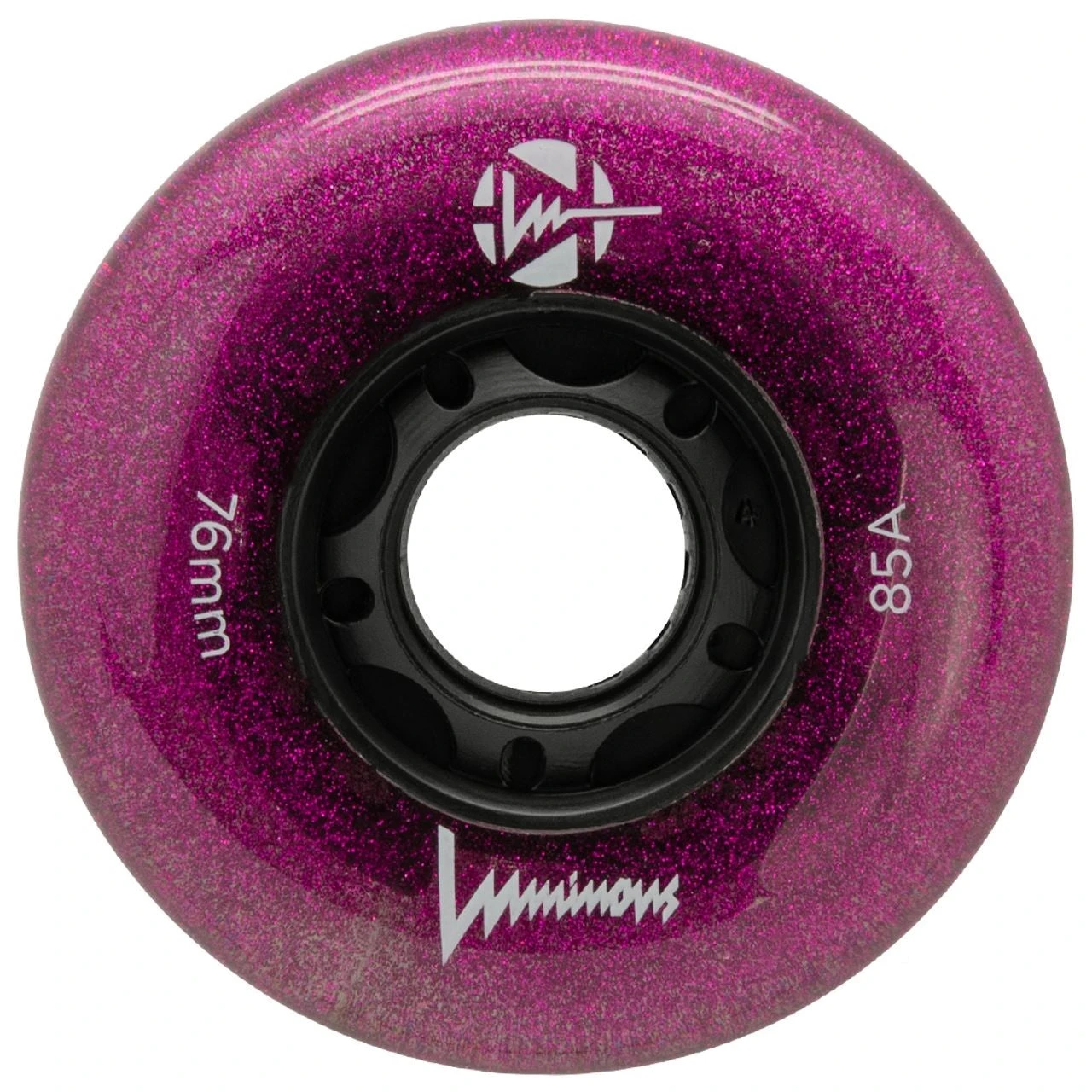 Luminous Light Up Inline Skate Wheels - Purple Haze 4 Pack 3 Luminous Light Up Inline Skate Wheels - Purple Haze 4 Pack