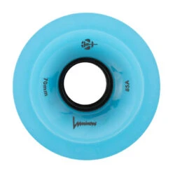 Luminous Light Up Wheels Blue Glow 70mm - Set Of 4