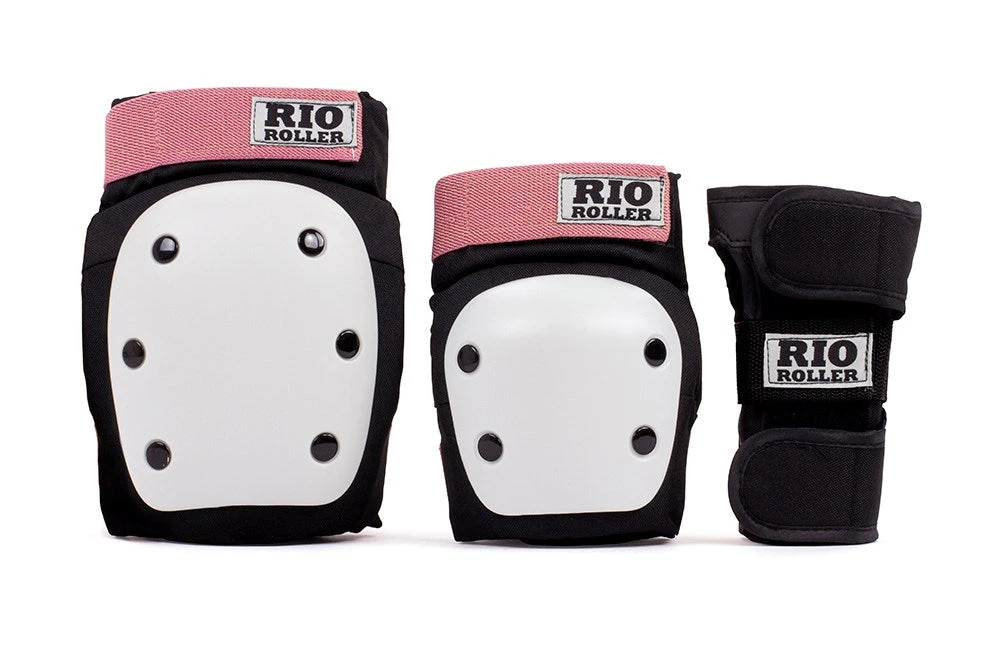 Rio Roller Triple Pad Set - Black/Rose 4 Rio Roller Triple Pad Set - Black/Rose - Image 2