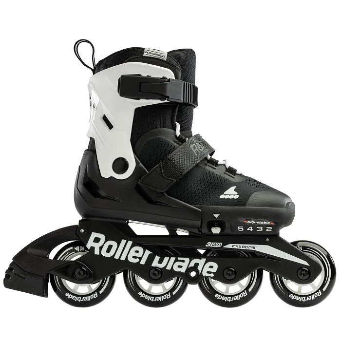 Rollerblade Microblade Adjustable Kids Skates - Black/White 3 Rollerblade Microblade Adjustable Kids Skates - Black/White