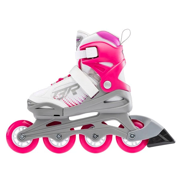 Bladerunner Phoenix Adjustable Kids Skates - White/Fuchsia 4 Bladerunner Phoenix Adjustable Kids Skates - White/Fuchsia - Image 2
