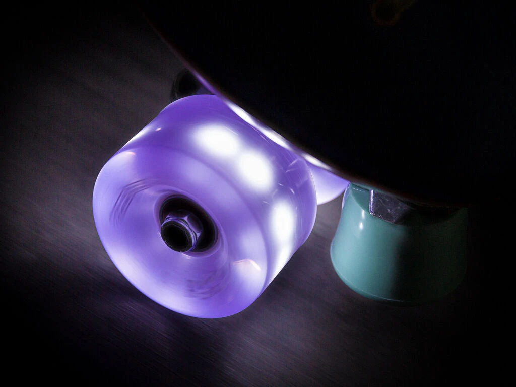 Chaya Neons LED Light Up Roller Skate Wheels Purple 65mm 78a - 4 Pack 5 Chaya Neons LED Light Up Roller Skate Wheels Purple 65mm 78a - 4 Pack - Image 3
