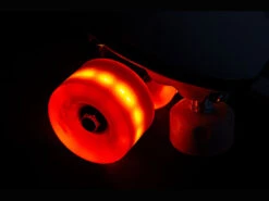 Chaya Neons LED Light Up Roller Skate Wheels Red 65mm 78a - 4 Pack -Blade Skate Shop chaya neons led light up roller skate wheels red glow