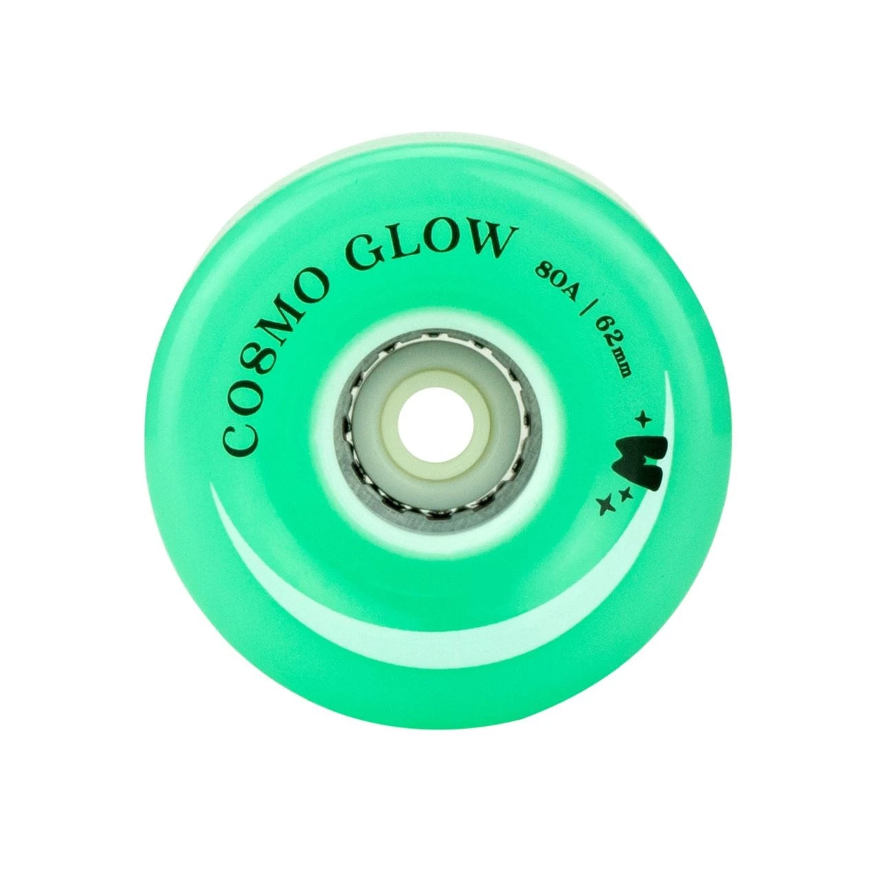 Moxi Cosmo Glow LED Light Up Roller Skate Wheels Galaxy Green 62mm 80a - 4 Pack 3 Moxi Cosmo Glow LED Light Up Roller Skate Wheels Galaxy Green 62mm 80a - 4 Pack