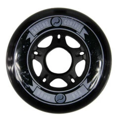 Ground Control Black Wheels 80mm 85a - Set Of 4