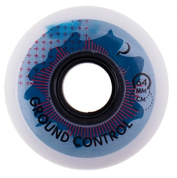 Ground Control Turbulence White Wheels 64mm 90a - Set Of Four 3 Ground Control Turbulence White Wheels 64mm 90a - Set Of Four