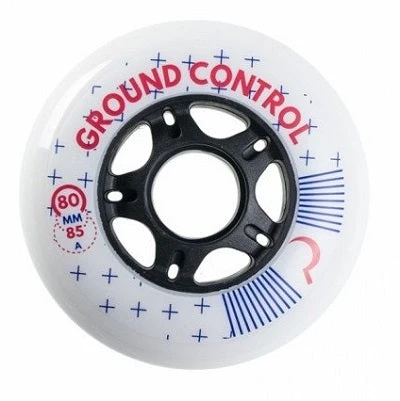 Ground Control White Wheels 80mm 85a - Set Of 4 3 Ground Control White Wheels 80mm 85a - Set Of 4