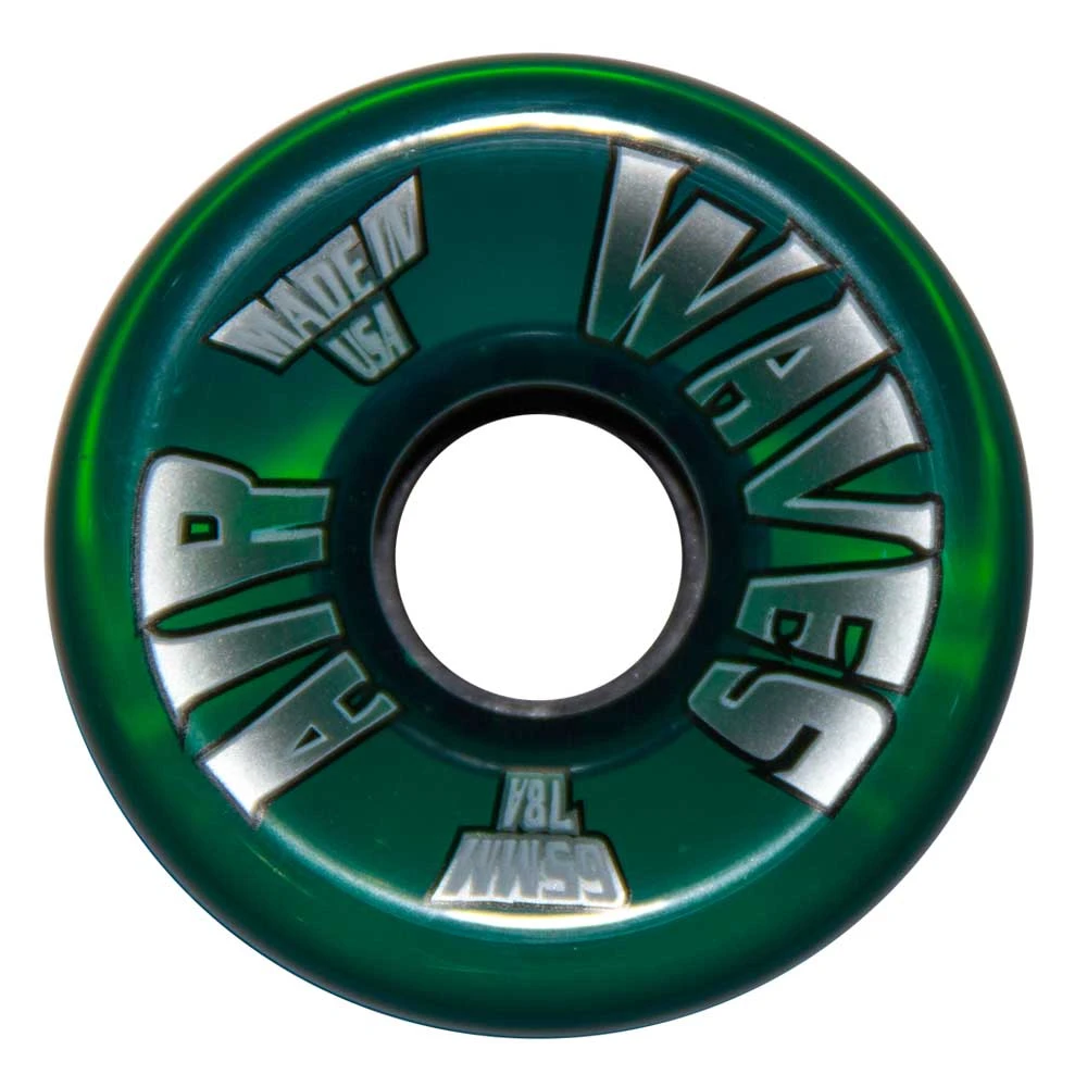 Air Waves Clear Green Wheels 65mm - Set Of 4 3 Air Waves Clear Green Wheels 65mm - Set Of 4