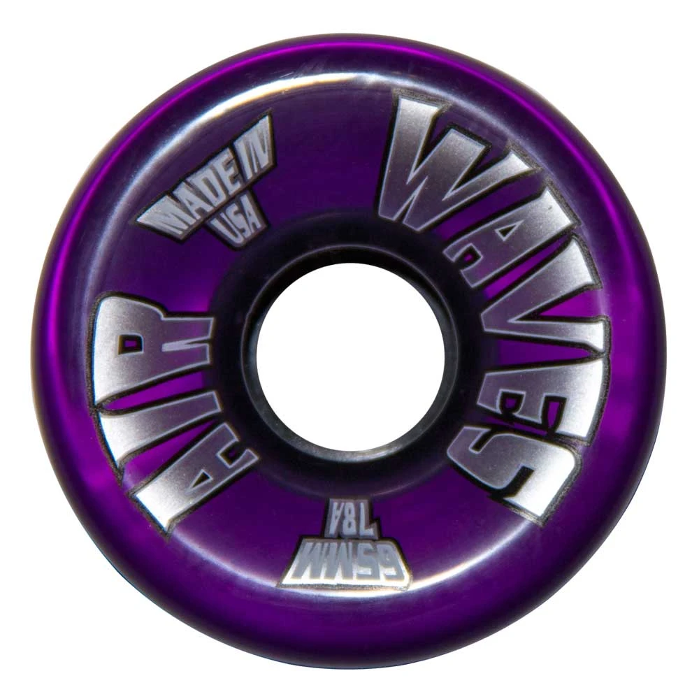 Air Waves Clear Purple Wheels 65mm - Set Of 4 3 Air Waves Clear Purple Wheels 65mm - Set Of 4