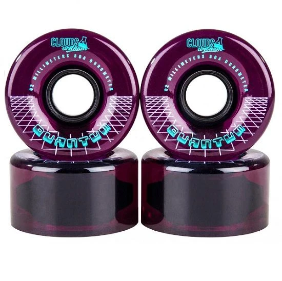 Clouds Quantum Purple Roller Skate Wheels 62mm - Set Of 4 4 Clouds Quantum Purple Roller Skate Wheels 62mm - Set Of 4 - Image 2