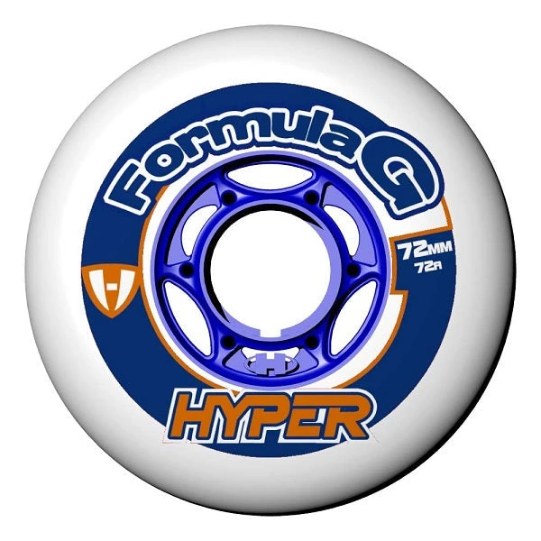 Hyper Formula G White Indoor Wheels - 72mm 72a 3 Hyper Formula G White Indoor Wheels - 72mm 72a