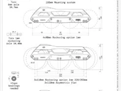 Iqon CL Decode Pro 90 Dark 165mm Mount Frames And Bearings Combo -Blade Skate Shop iqon cl decode pro 90 165mm mount frame specs