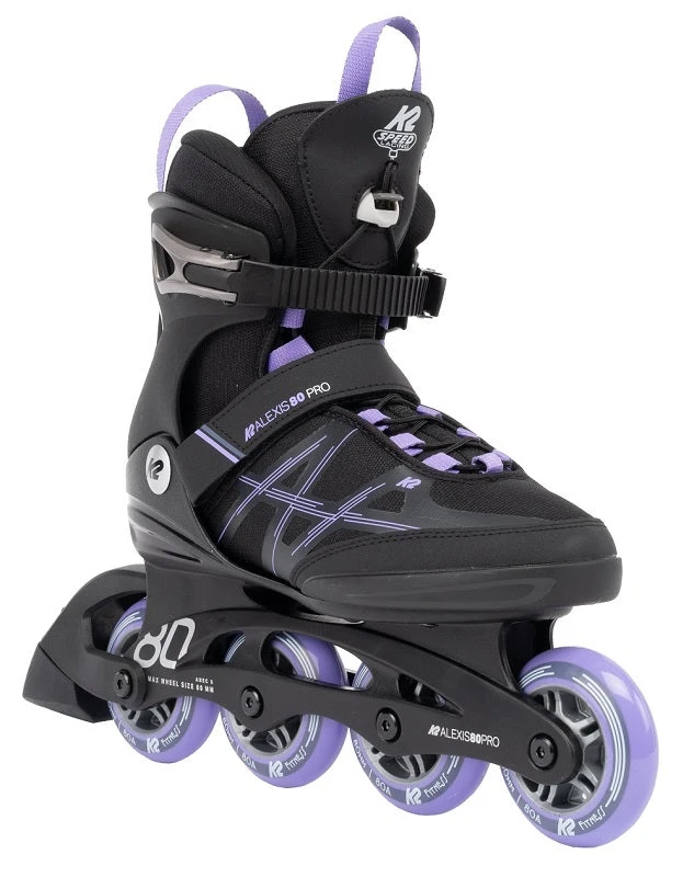 K2 Alexis 80 Pro Womens Inline Skates - Black/Lavender 3 K2 Alexis 80 Pro Womens Inline Skates - Black/Lavender