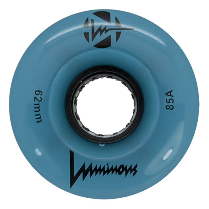 Luminous Light Up Quad Wheels Blue Glow 62mm - 4 Pack 3 Luminous Light Up Quad Wheels Blue Glow 62mm - 4 Pack