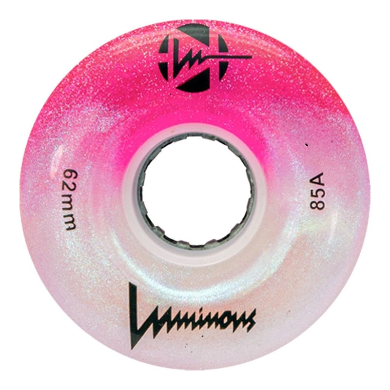 Luminous Light Up Quad Wheels Cotton Candy 62mm - 4 Pack 3 Luminous Light Up Quad Wheels Cotton Candy 62mm - 4 Pack