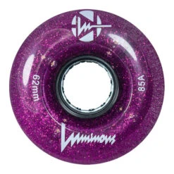 Luminous Light Up Quad Wheels Purple Haze 62mm - 4 Pack