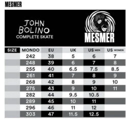 Mesmer Throne John Bolino Pro Skates 9 Mesmer Throne John Bolino Pro Skates -Blade Skate Shop mesmer throne john bolino skates size chart 1