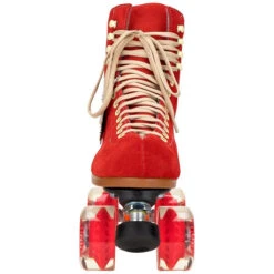 Moxi Lolly Poppy Red Roller Skates -Blade Skate Shop moxi lolly poppy red roller skates front