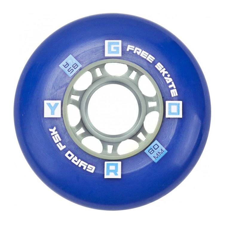 Gyro F2R Inline Skates Wheels - Blue Set Of 4 3 Gyro F2R Inline Skates Wheels - Blue Set Of 4