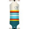 Ocean Pacific Swell White And Teal Drop Through Longboard - 36" -Blade Skate Shop ocean pacific swell white and teal drop through longboard