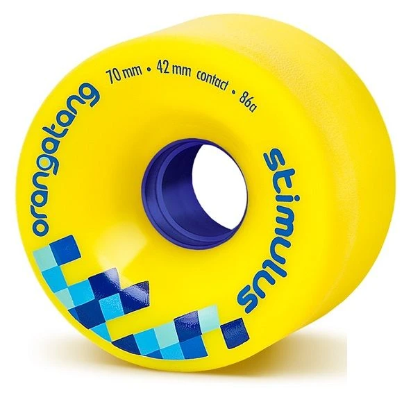Orangatang Stimulus Longboard Wheels - Yellow 70mm 86a 3 Orangatang Stimulus Longboard Wheels - Yellow 70mm 86a