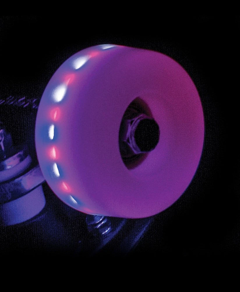 Rio Roller Pink Light Up Roller Skate Wheels 58mm - Set Of 4 4 Rio Roller Pink Light Up Roller Skate Wheels 58mm - Set Of 4 - Image 2
