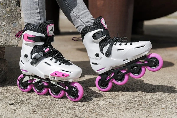 Rollerblade Apex Adjustable Inline Skates - White/Pink 6 Rollerblade Apex Adjustable Inline Skates - White/Pink - Image 4