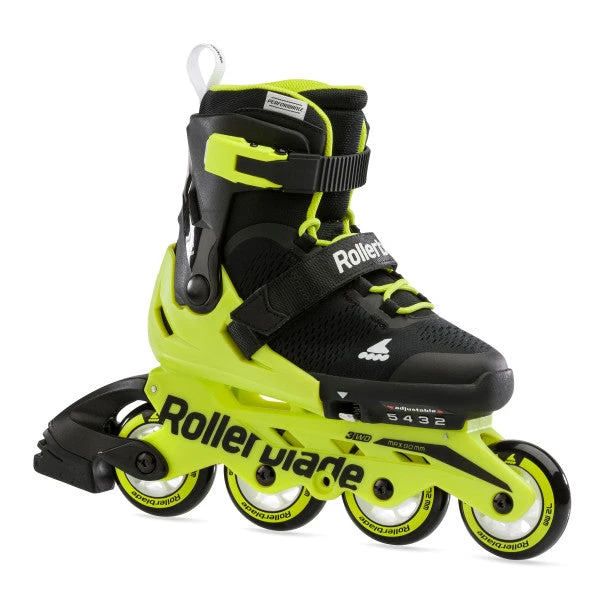 Rollerblade Microblade Adjustable Kids Skates - Black/Neon Yellow 3 Rollerblade Microblade Adjustable Kids Skates - Black/Neon Yellow