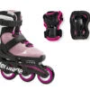 Rollerblade Microblade Adjustable Kids Skates Combo Pack - Pink/White -Blade Skate Shop rollerblade microblade adjustable kids skates combo pack pink white 1