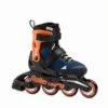 Rollerblade Microblade Kids Skates - Blue/Orange 2 Rollerblade Microblade Kids Skates - Blue/Orange -Blade Skate Shop rollerblade microblade kids skates blue and orange