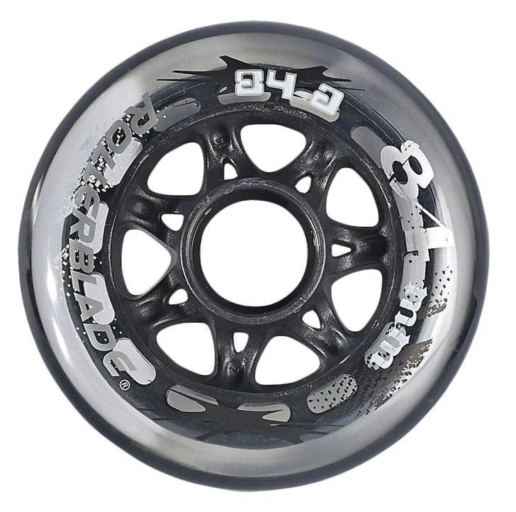 Rollerblade Recreational Wheels 84mm 84a - Set Of 8 3 Rollerblade Recreational Wheels 84mm 84a - Set Of 8