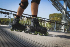 Rollerblade Zetrablade Elite Skates - Black/Lime -Blade Skate Shop rollerblade zetrablade elite skates black lime lifestyle