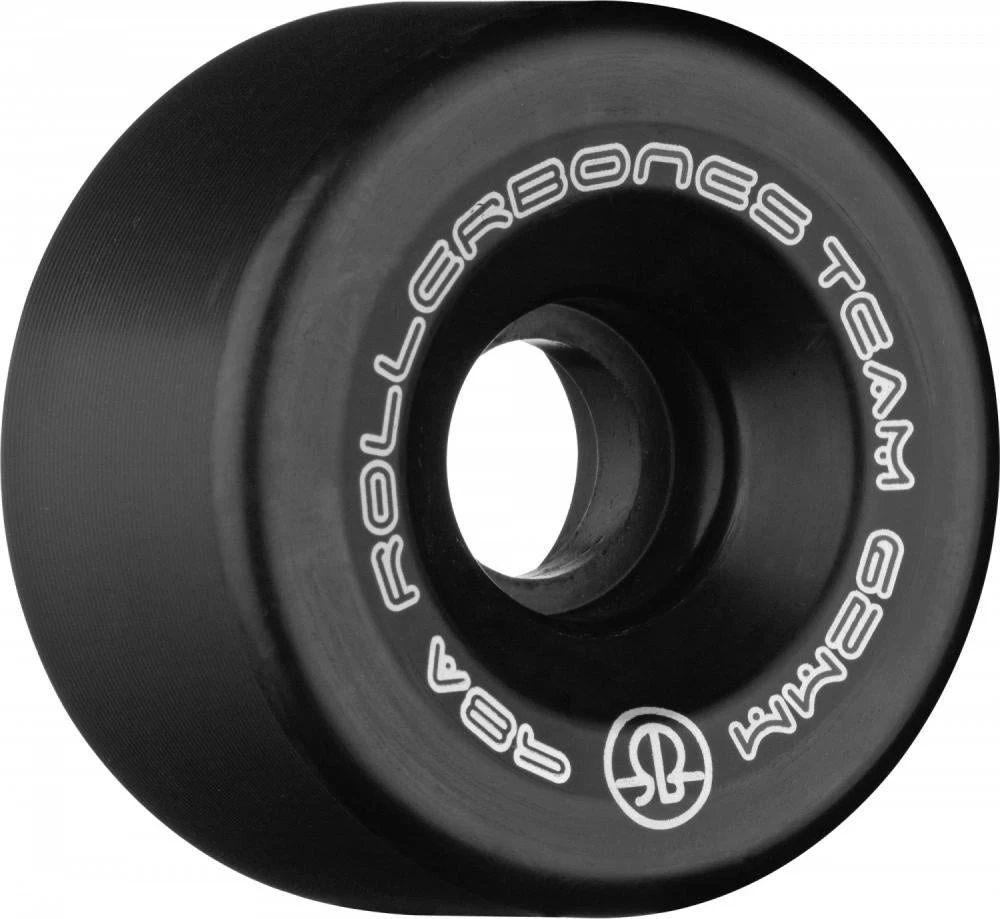 Rollerbones Team Logo Wheels Black 62mm 98a - Set Of 8 3 Rollerbones Team Logo Wheels Black 62mm 98a - Set Of 8