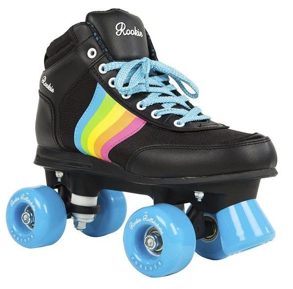Rookie Forever Rainbow Quad Roller Skates - Black 3 Rookie Forever Rainbow Quad Roller Skates - Black
