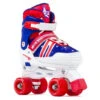 SFR Spectra Adjustable Roller Skates - Blue/Red -Blade Skate Shop sfr spectra adjustable roller skates blue red