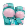 SFR Star Triple Pad Set - Pink/Green -Blade Skate Shop sfr star triple pad set pink green