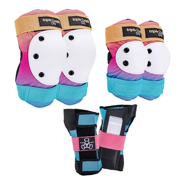 Triple 8 Saver Series Sunset Triple Pad Set 3 Triple 8 Saver Series Sunset Triple Pad Set