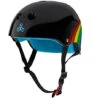 Triple 8 Sweatsaver Helmet - Black Rainbow Sparkle -Blade Skate Shop triple 8 sweatsaver helmet black rainbow sparkle