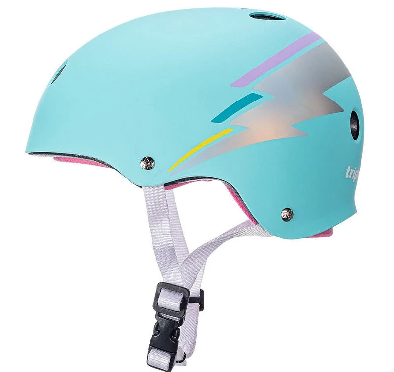 Triple 8 Sweatsaver Helmet - Teal Hologram 4 Triple 8 Sweatsaver Helmet - Teal Hologram - Image 2
