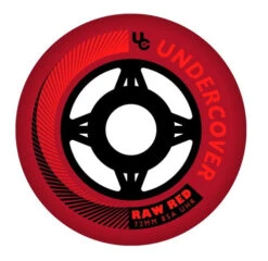 Undercover Raw Red Wheels Bullet Radius 72mm 85a - Set Of 4