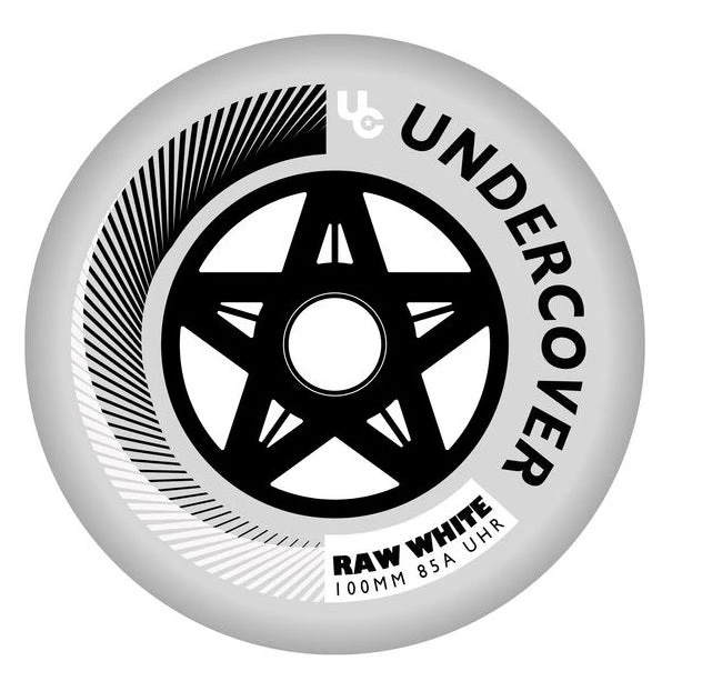 Undercover Raw White Wheels Bullet Radius 100mm 85a - Set Of 8 3 Undercover Raw White Wheels Bullet Radius 100mm 85a - Set Of 8